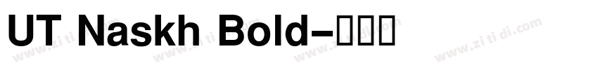 UT Naskh Bold字体转换 UT Naskh Bold字体转换